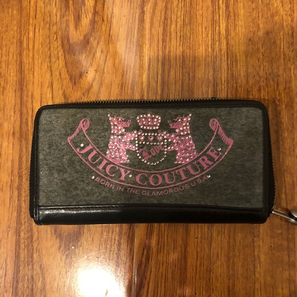 JUICY COUTURE GREY CONTINENTAL WALLET - Picture 1 of 3